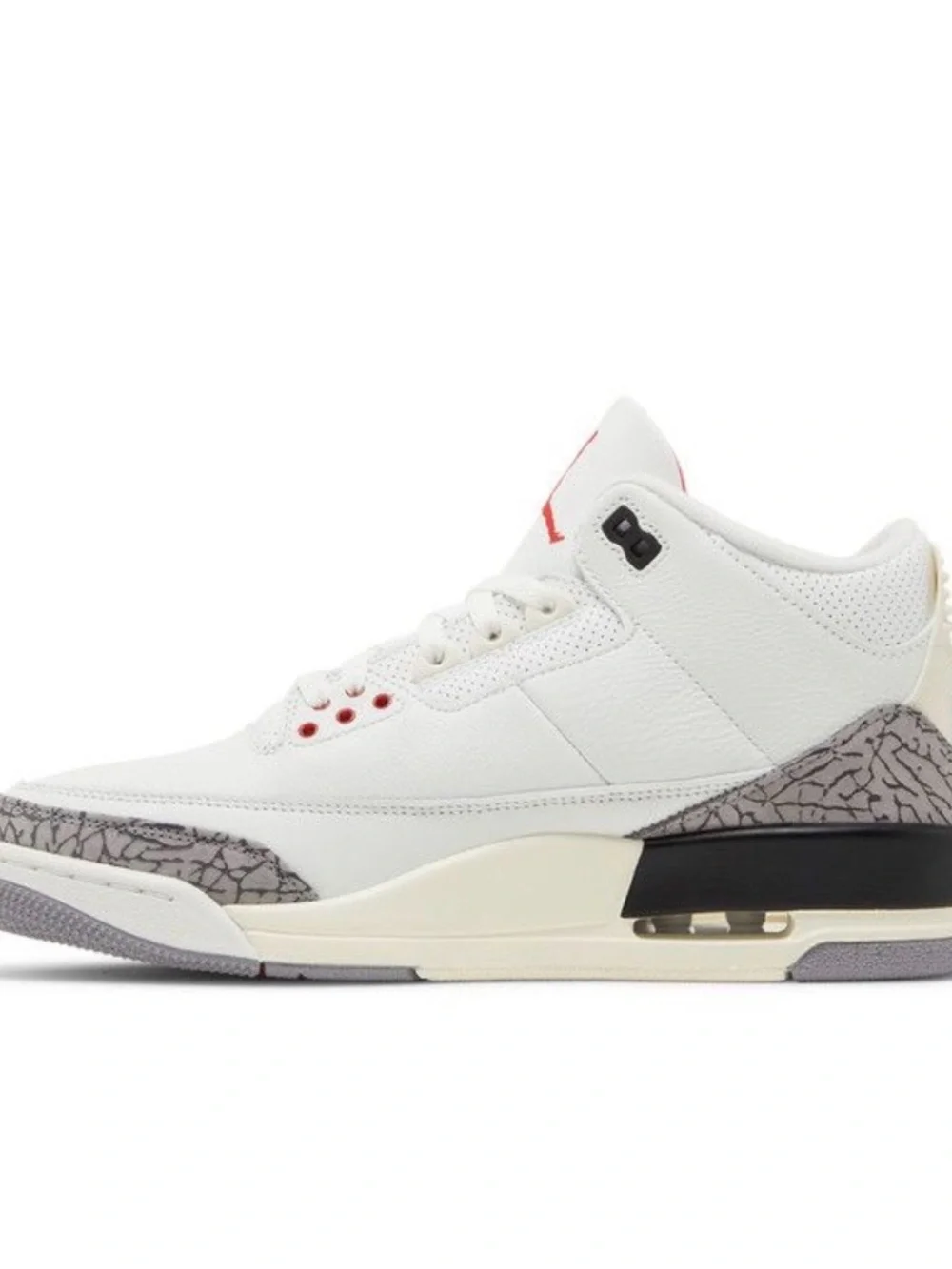 Jordan Men’s Sneakers in White with Red and Gray Accents
